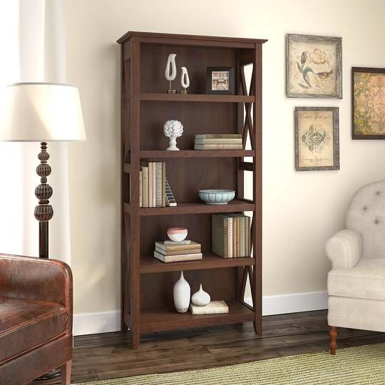 Key West 5 Shelf Bookcase by Bush Furniture
