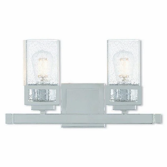 Livex Lighting Harding 2 light Polished Chrome Vanity Light