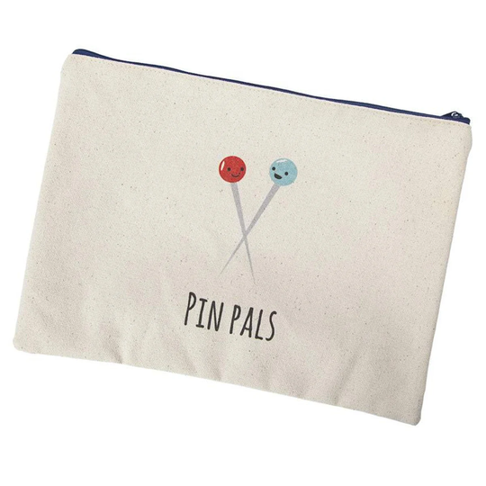 Large Canvas Zipper Bag For Sewing Supplies