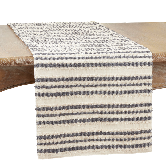 Long Table Runner With Striped Design - 16"x72"
