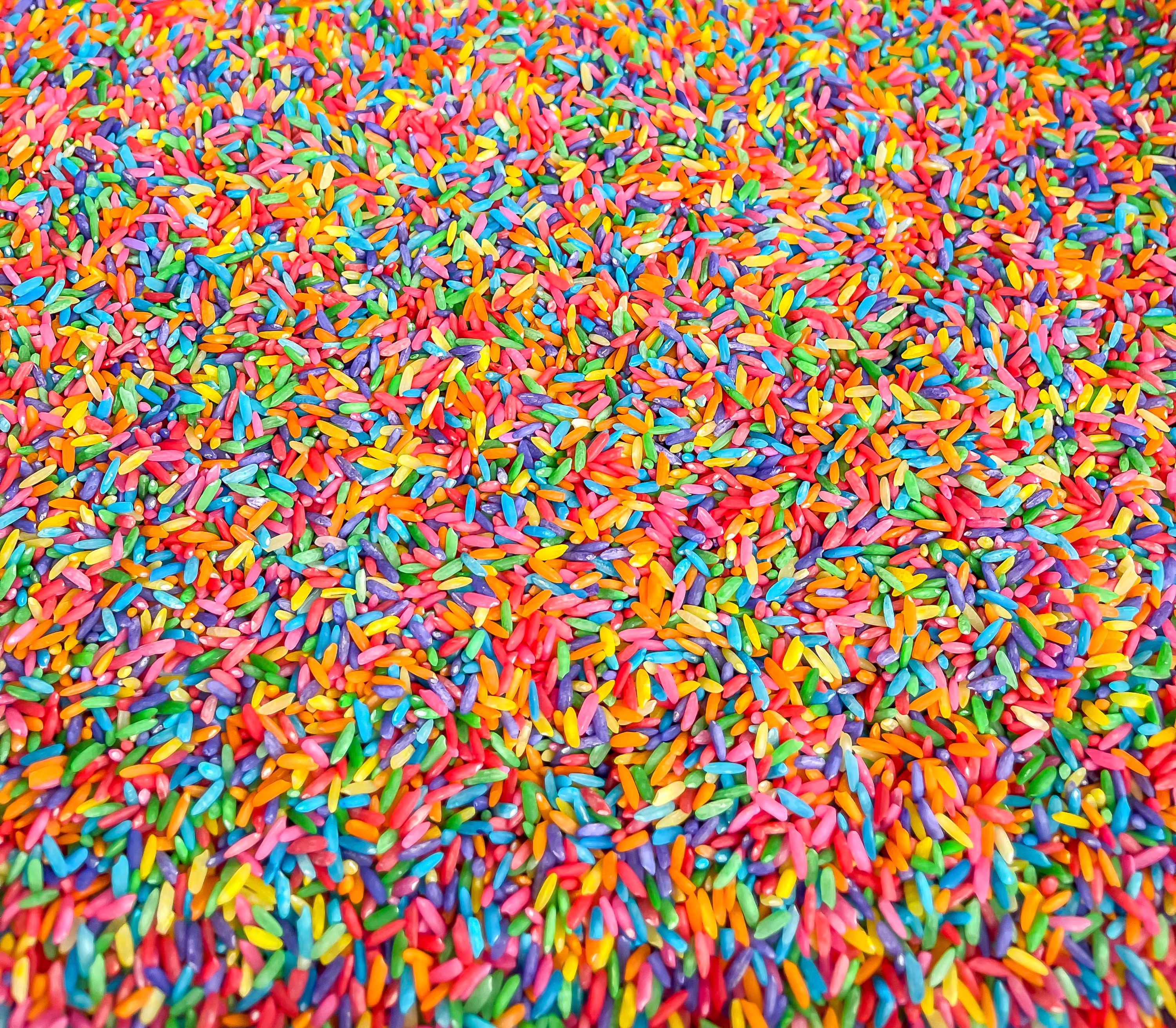 Rainbow Rice, Sensory Bin Filler, Colored Rice, Play, Bright Taste Safe, Montessori