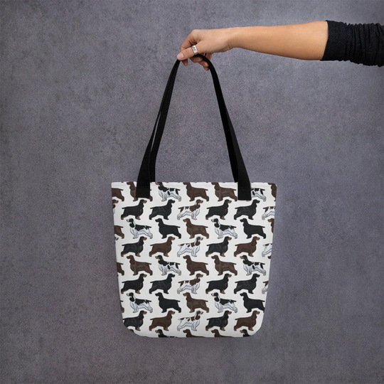 Field Spaniel Pattern Tote Bag