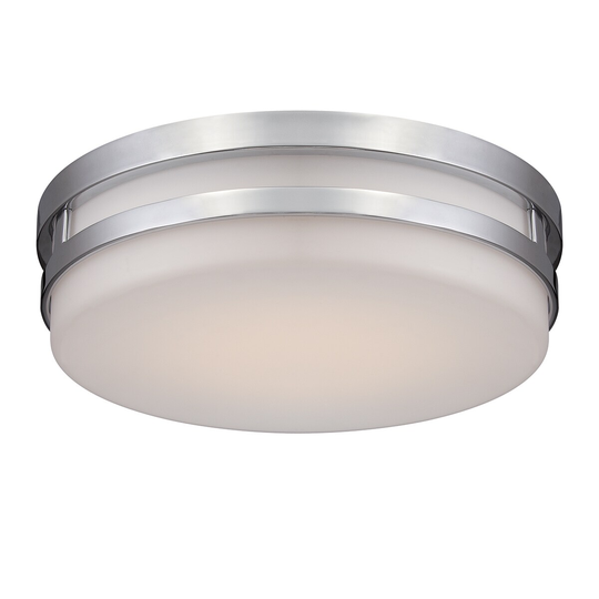 WAC Lighting Vie Chrome Aluminum/Glass LED Flush Mount