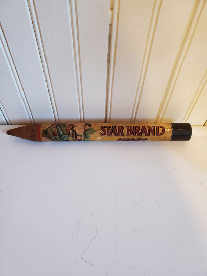 Vintage Star Brand Shoe Advertising Pencil Holder