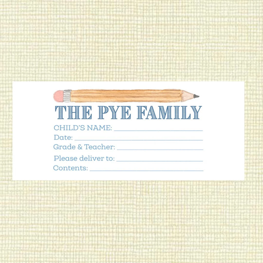 School Envelopes For Families - Pencil Design