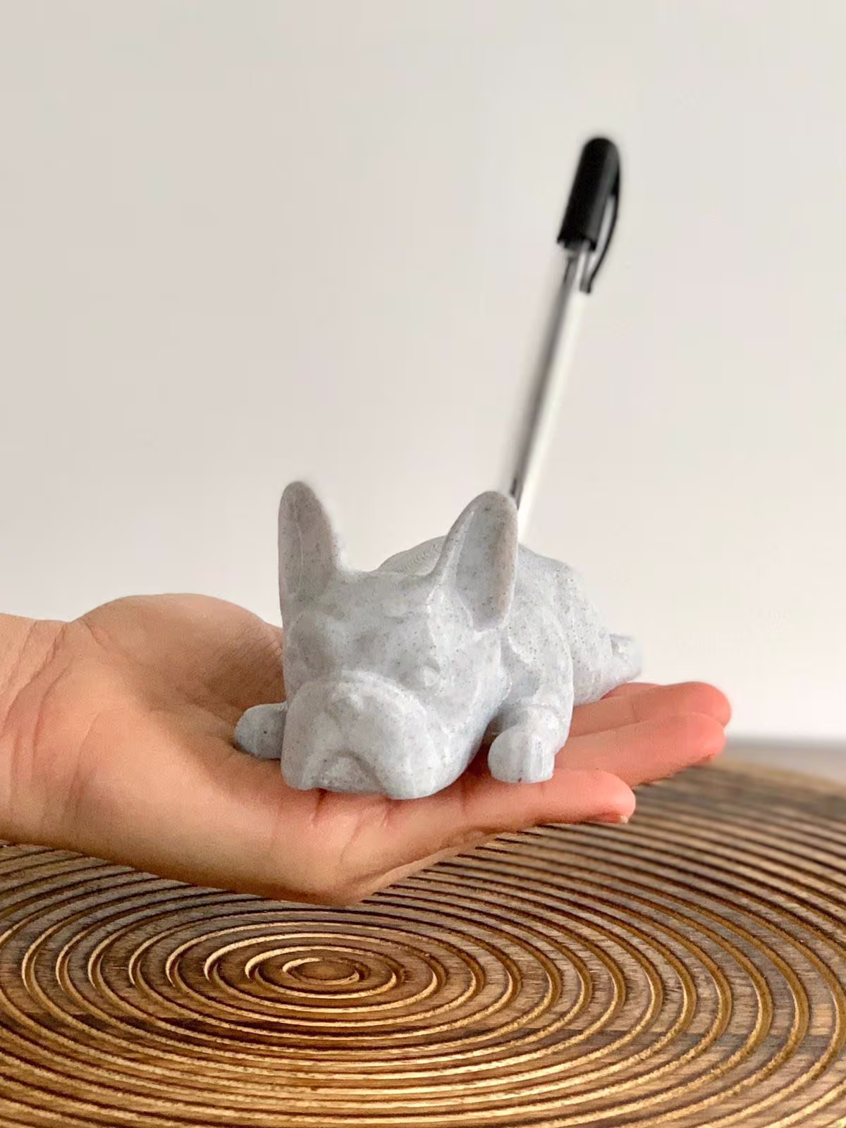 Cute Dog Pencil Holder For Desk - Pen Bulldog Stationary Funny Butt Frenchie