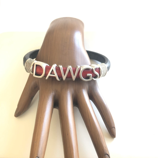Custom Bracelet - Dawgs Black Red