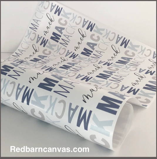 Custom Blue & Gray Color Block, Personalized Wrapping Paper