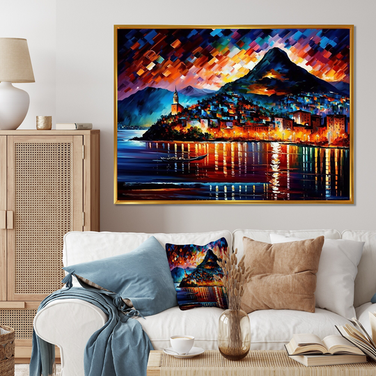 Designart 'Colorful City Of Rio' Cityscapes Framed Canvas Art Print