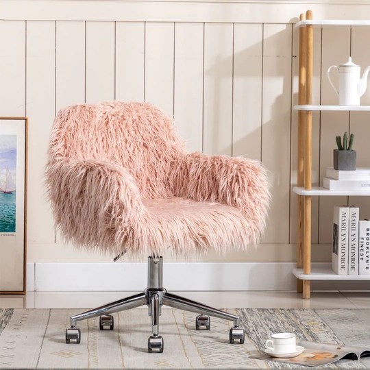 Mieres Mid-Century Style Upholstered Home Office Task Chair - N/A