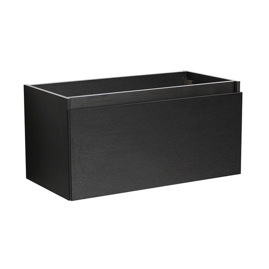 Fresca Mezzo 36" Black Wall Hung Modern Bathroom Cabinet
