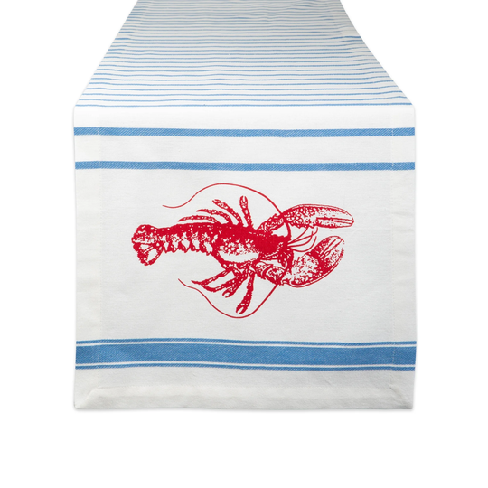 DII Lobster Stripe Table Runner 14x108" - Table Runner, 14x108"