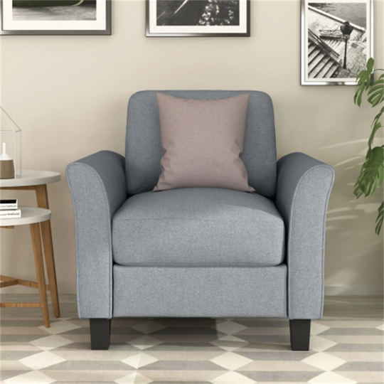 Living Room Furniture Armrest Single Sofa Fabric Sofa