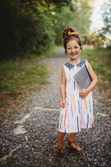 Back To School Dress - First Day Of Girls Pencil Supplies Outfit Kindergarten