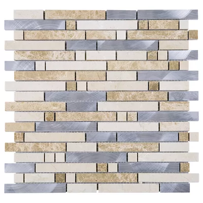 Brick Natural Stone Linear Mosaic Wall Tile