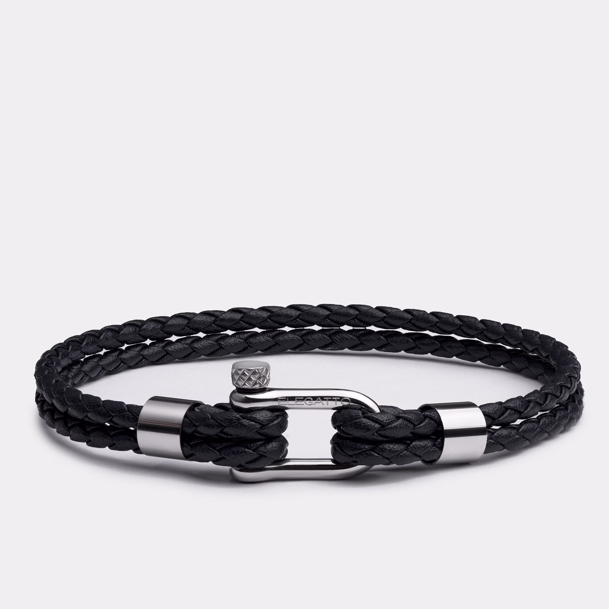 Mens Leather Bracelet, Men's Bracelet Gift, With Clasp, Black Jewelry Men, Wrap Custom