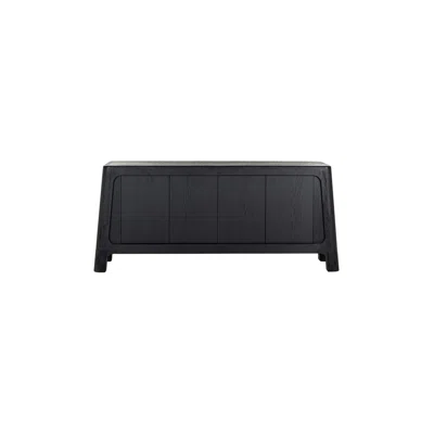 Baccarat 78.74" Wide Oak Wood Sideboard