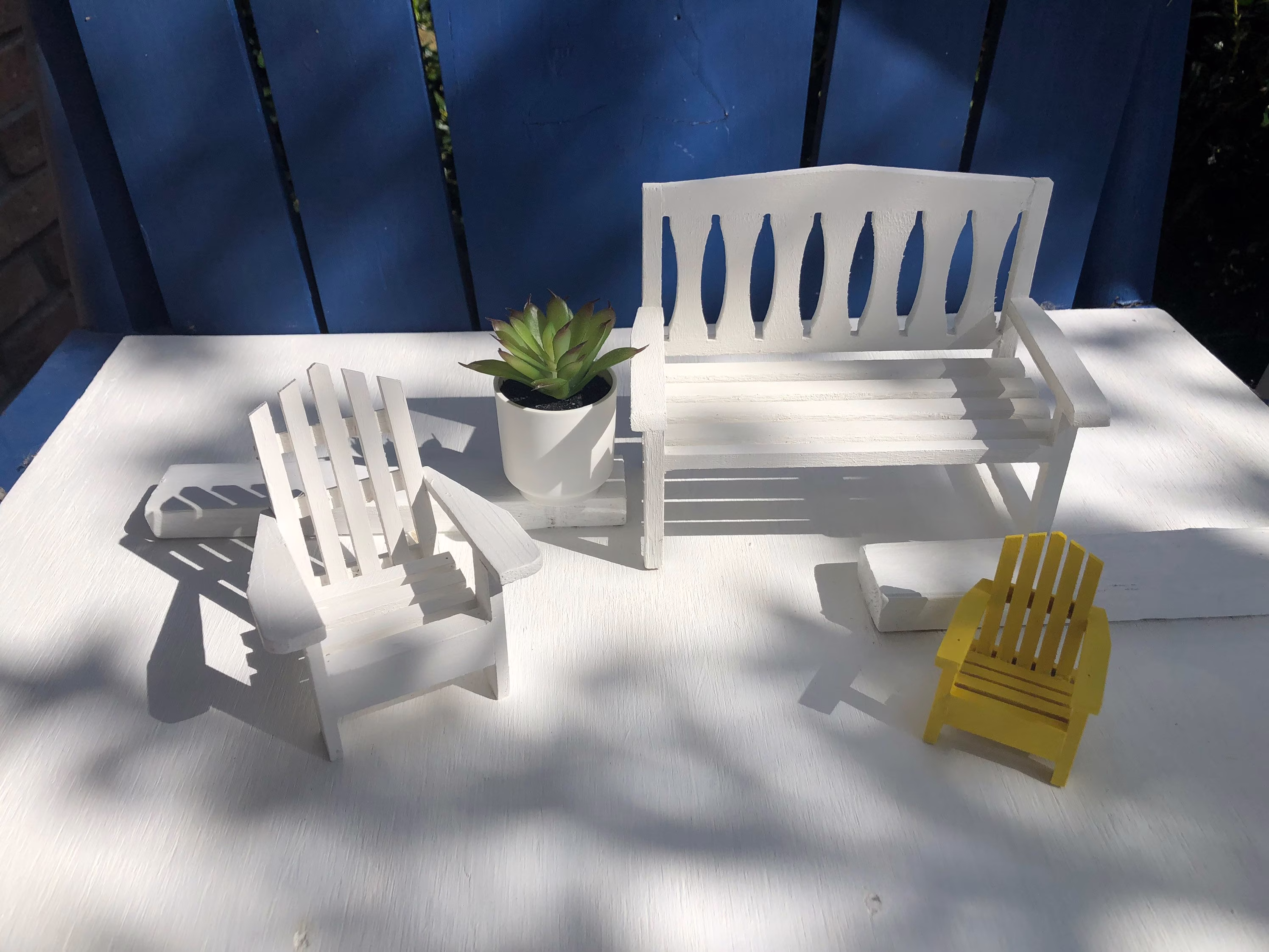 Adirondack Beach Chair Wood Decoration, Small & Mini