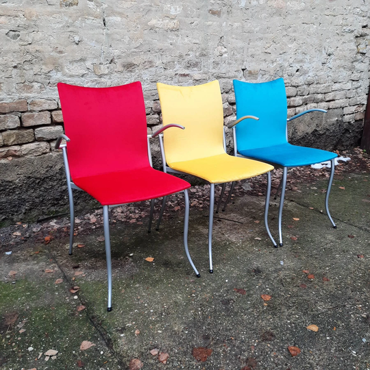 1 Of 3 Kff Vintage Design Chair, Space Age Chair, Made in Germany, Desiner Karl-Friedrich Förster, Office Chair