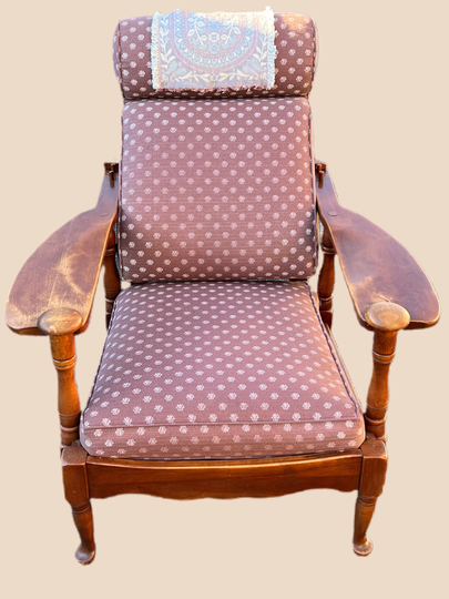 Cushman Colonial Creations Remember Baker Morris Chair No. 0191 Recliner Original