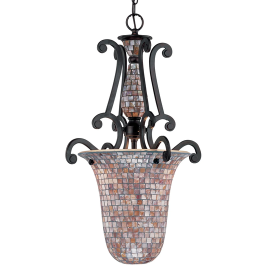 Classic Lighting Pearl River 2 Light Pendant with Mosaic Shade
