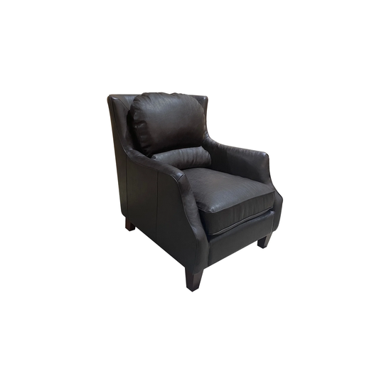 Porter Designs Garnett Transitional Leather-Look Chair, Black