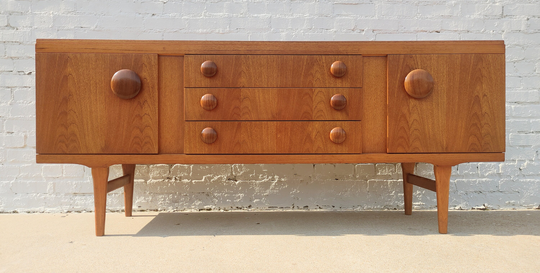 Mid Century English Modern Teak Sideboard