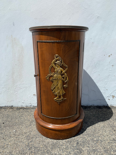 Antique Italian Table Venetian Florentine Neoclassical Gold Round Accent Side End Wood Baroque Vintage Nightstand