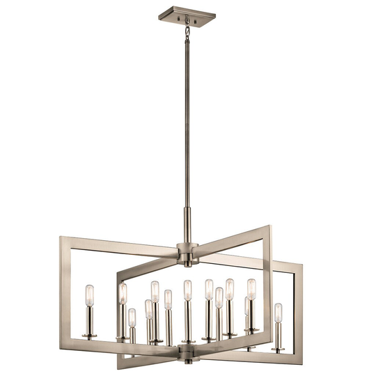 Kichler Lighting Cullen Collection 13-light Classic Pewter Linear Chandelier