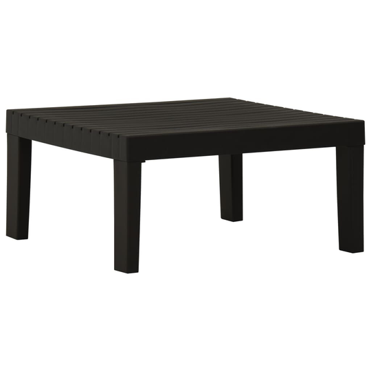 Garden Lounge Table Plastic Gray