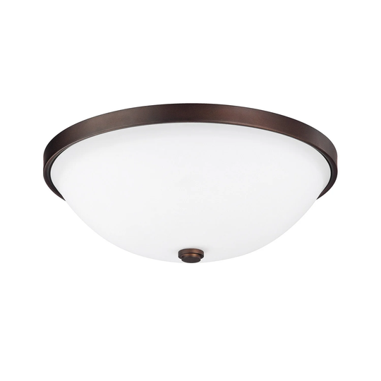 Transitional 2-light Burnished Bronze Flush Mount - Burnished Bronze - Burnished Bronze