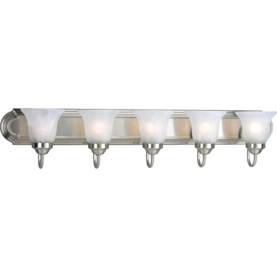 Progress Lighting Silvertone 5-light Brushed Nickel Bath Light - N/A