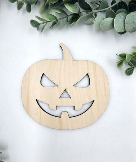 Halloween Pumkin Jack O Lantern, Craft Wood Pumpkin Blanks Diy Craft