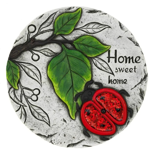 Home Sweet Home Lady Bug Stepping Stone - Multi-Color
