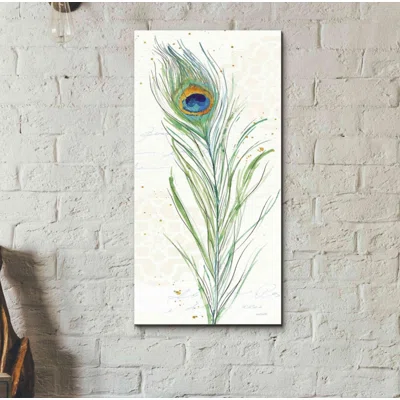 Peacock Garden VI by Anne Tavoletti - Wrapped Canvas Painting Print