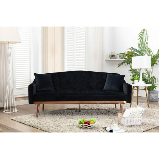 Modern Velvet Sofa with Unique Appearance and Stainless Feet