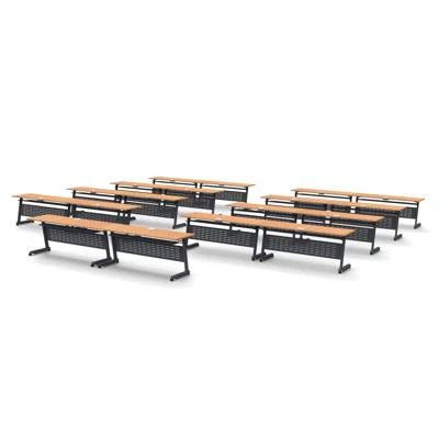 34 Person Training Meeting Seminar 18 Piece Tables Set