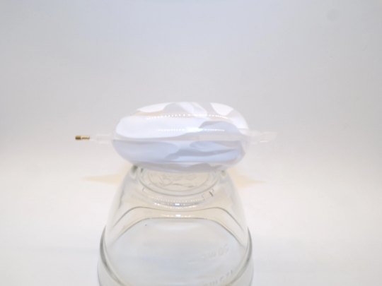 Diamond Painting Pen, White, See-Thru, Swirl, Egg Shaped Mini, Acrylic