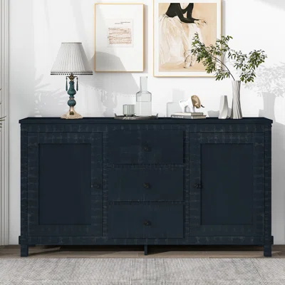 Honia 64" Wide 3 Drawer Sideboard