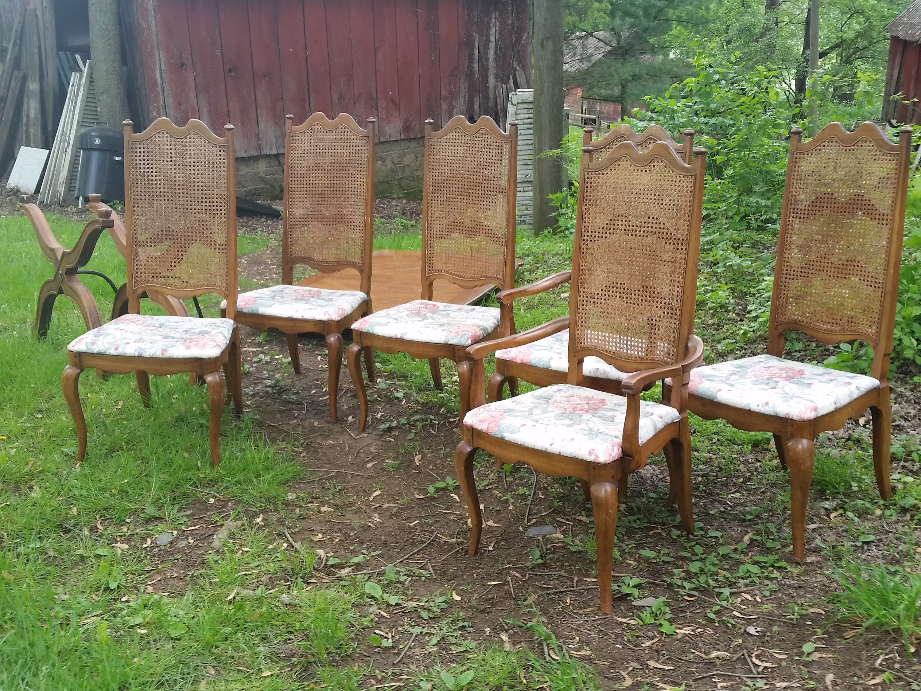 French Provincial Regency Dining Chairs Ladderback Set Of 4x Pickup Only Price Each