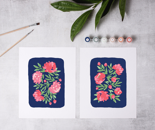 Field & Flower Paint By Number Kit/Color Kit/Custom Number/Kids Crafting Kit/Adult Coloring Kit/Canvas