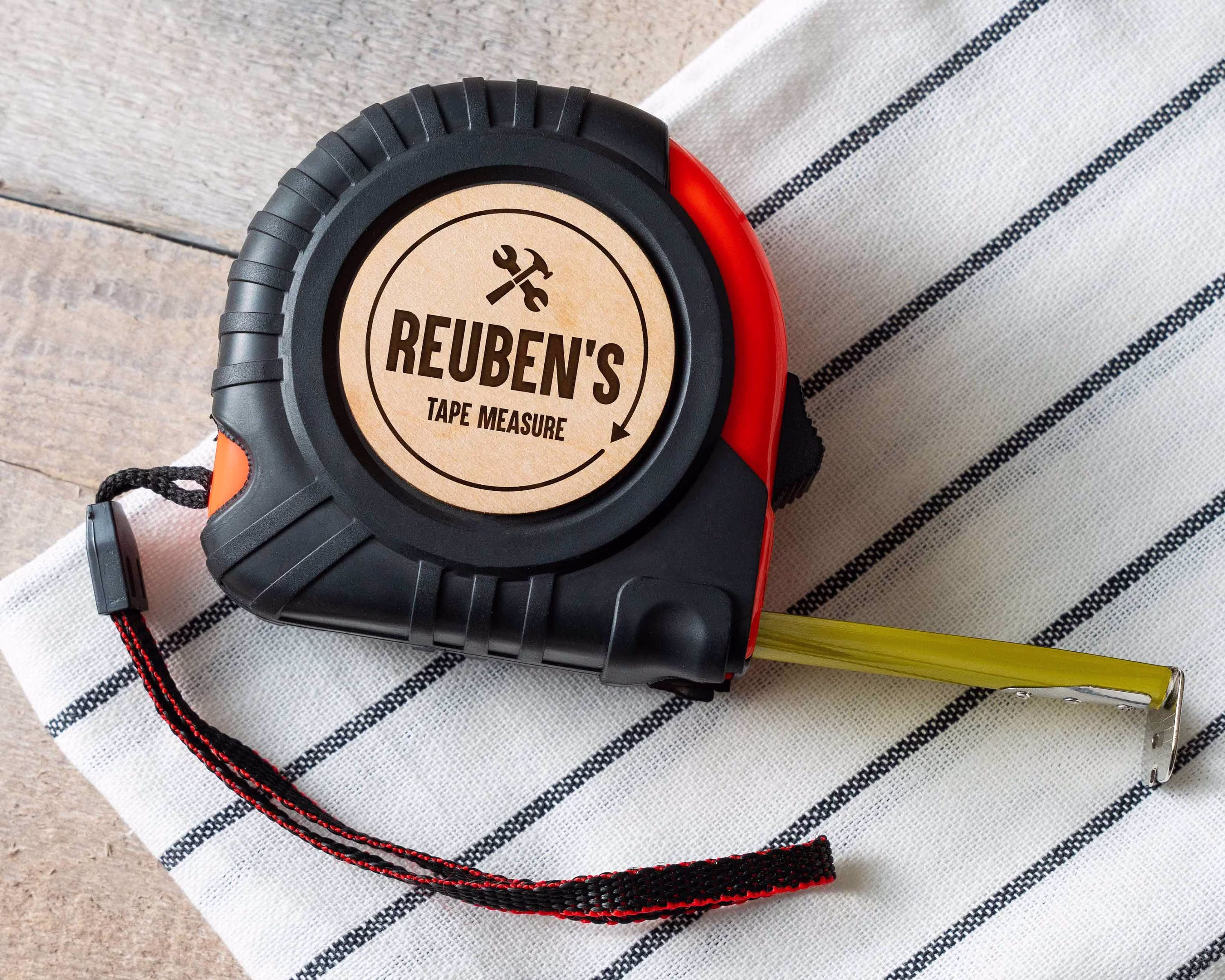 Personalized Tape Measure Ruler | Gifts For Dad Husband Custom Engraved Woodworker Gift Carpenter