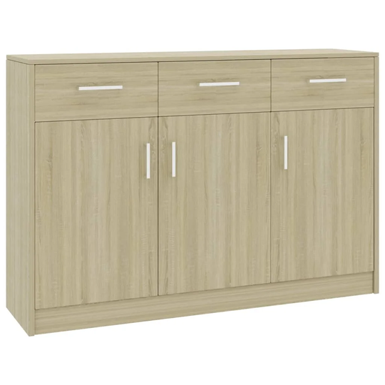 vidaXL Sideboard Sonoma Oak 43.3"x11.8"x29.5" Chipboard