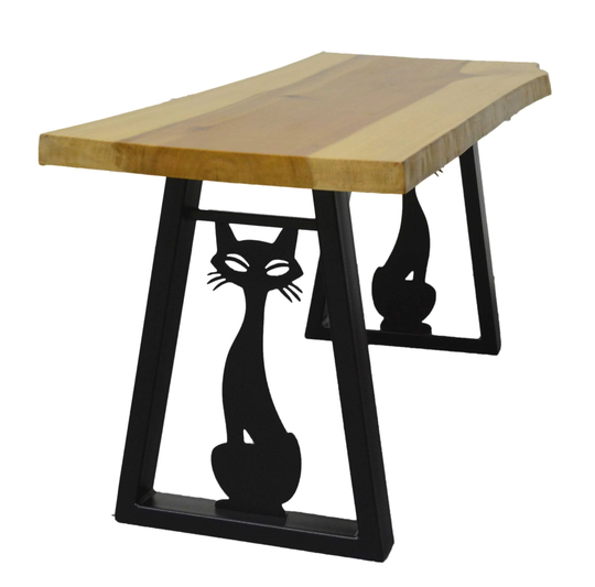 Mid Century Modern Coffee Table Legs With Cat Inserts