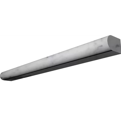 Carrara 12" x 1" Honed Marble Pencil Liner Tile Trim in White