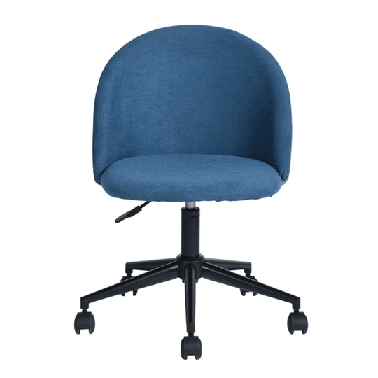 Blue Home Office Chair on 5 wheels 360 Degree Swivel