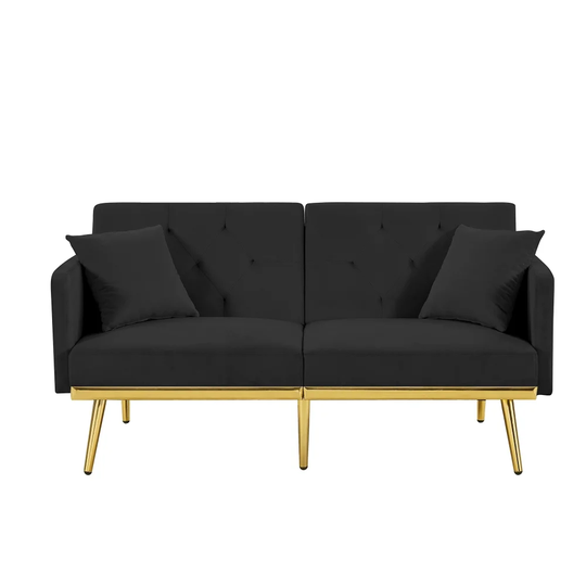 Velvet Sofa Bed Muti-functional Futon Sofa