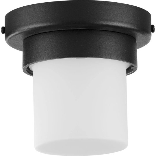 Z-1060 Collection Black One-Light LED Outdoor Flush Mount - 15.940" x 16.340" x 16.340"
