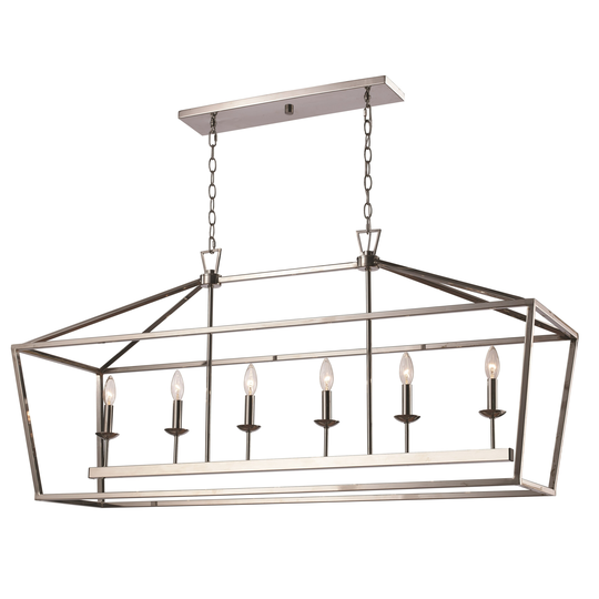 Lacey Polished Chrome 6-light Pendant