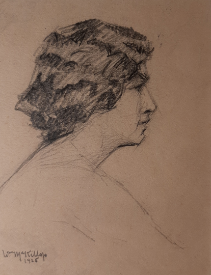 William Mckillop | American 1878-1937 Portrait Of A Young Man, 1925, Pencil Drawing, Signed, | Free Shipping